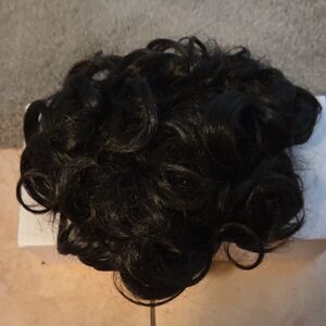 Dark Brown Curly Clip On Hair Piece never worn.